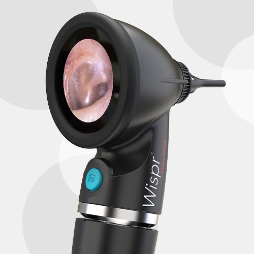 wispr digital otoscope with ear image